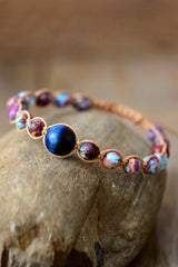 Imperial Jasper & Natural Stone Beaded Bracelet - Trendsi