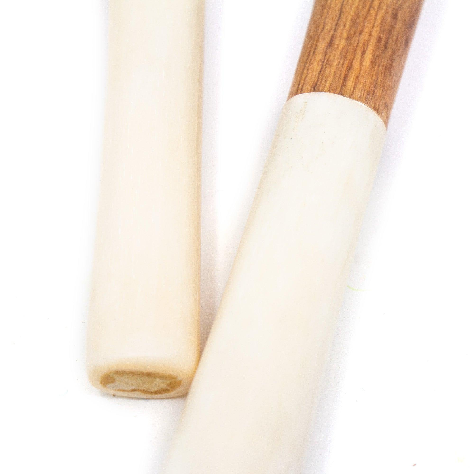 Olive Wood Salad Servers with White Bone - Jedando