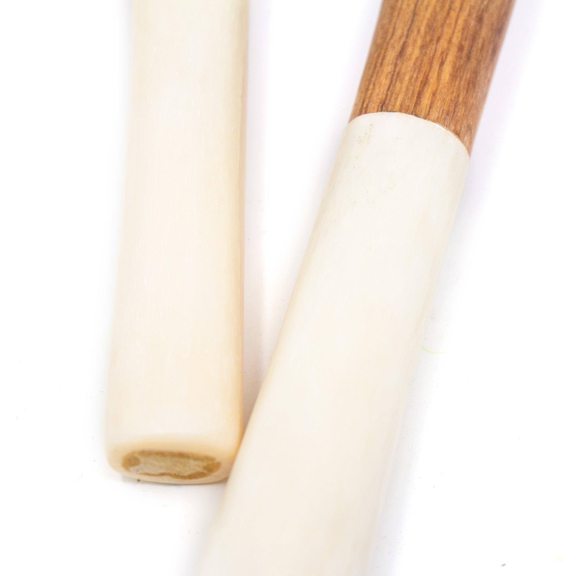 Olive Wood Salad Servers with White Bone - Flyclothing LLC