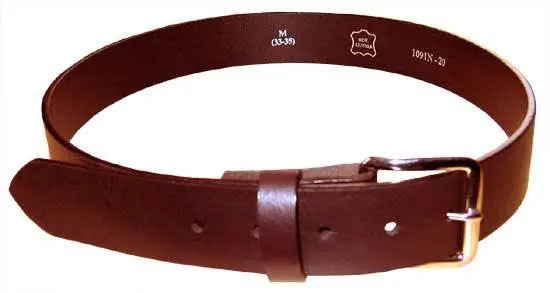 Brown Leather Belt - Flyclothing LLC