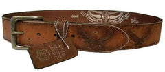 Distressed Leather Eagle Belt - Flyclothing LLC