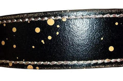 Distressed Paint Splash Leather Belt - Flyclothing LLC