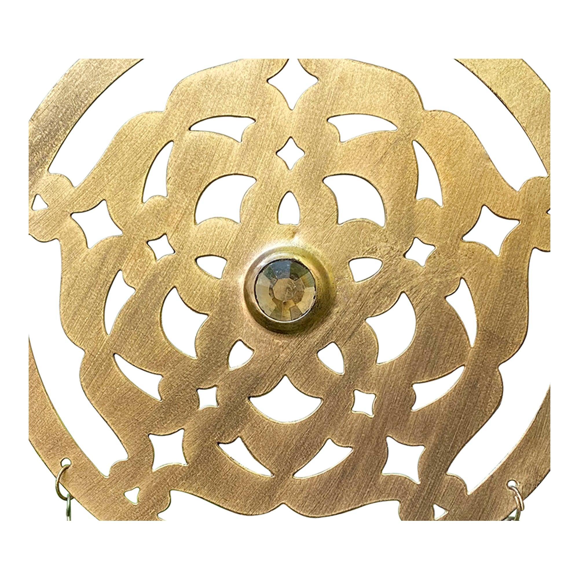 Handcrafted Celtic Chime, Recycled Iron and Glass Beads - Asha Handicrafts