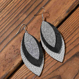 PU Leather Drop Earrings - Trendsi - Flyclothing LLC