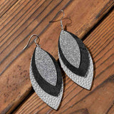 PU Leather Drop Earrings - Trendsi - Flyclothing LLC