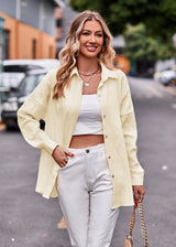 Dropped Shoulder Longline Shirt - Trendsi - Flyclothing LLC