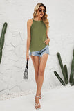 Grecian Neck Knit Tank - Trendsi