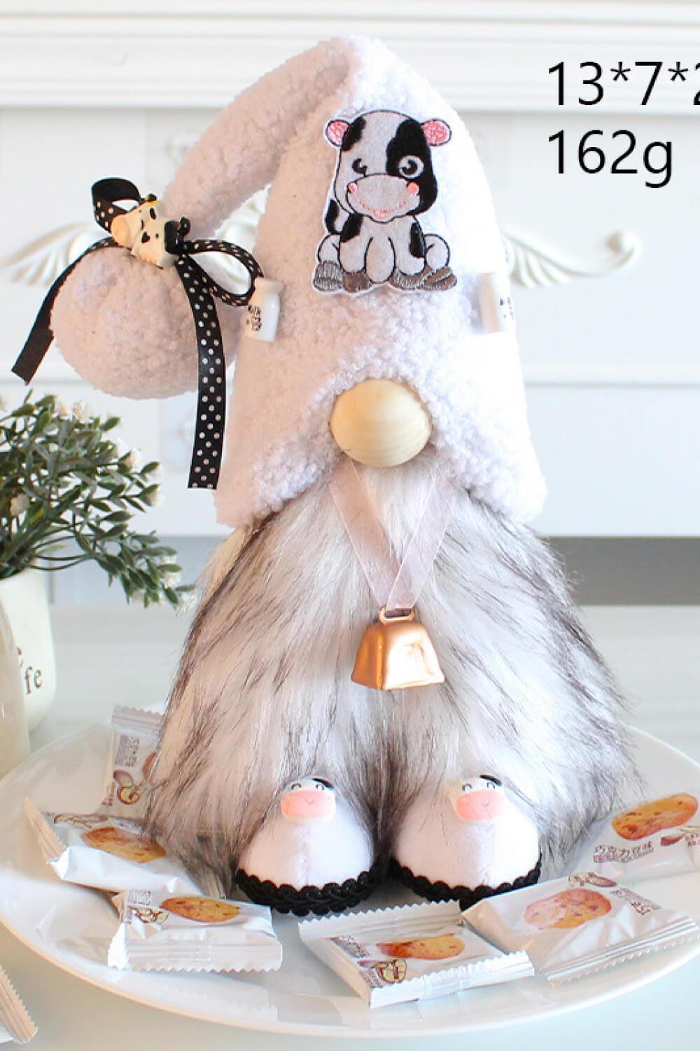 Mother's Day Pom-Pom Trim Faceless Gnome - Trendsi