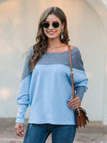 Boat Neck Long Sleeve Sweatshirt - Trendsi - Flyclothing LLC