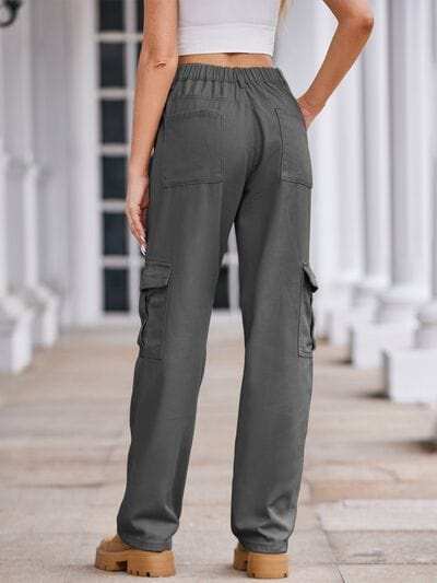 Straight Denim Cargo Pants - Trendsi - Flyclothing LLC