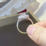 1 Carat Moissanite 925 Sterling Silver Ring - Trendsi