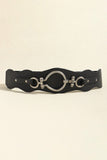 PU Leather Zinc Alloy Buckle Belt - Trendsi