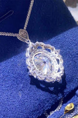 5 Carat Moissanite 925 Sterling Silver Necklace - Trendsi - Flyclothing LLC