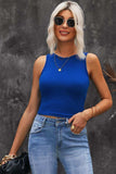 Round Neck Tank Top - Trendsi - Flyclothing LLC