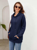 Raglan Sleeve Front Pocket Hoodie - Trendsi - Flyclothing LLC