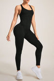 Crisscross Wide Strap Jumpsuit - Trendsi
