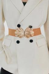 Zinc Alloy Buckle Elastic Belt - Trendsi - Flyclothing LLC