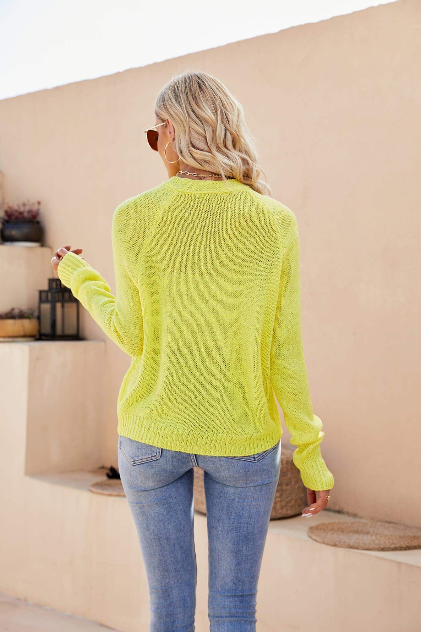 Raglan Sleeve Button Front Cardigan - Trendsi - Flyclothing LLC