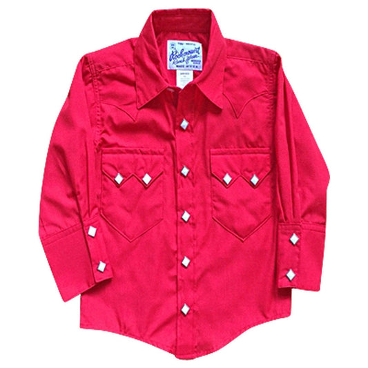 Rockmount Ranch Wear Kids Red Western Shirt - Rockmount Clothing