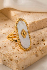 Natural Stone Copper Ring - Trendsi - Flyclothing LLC