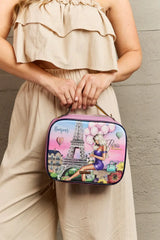 Nicole Lee USA Printed Handbag with Three Pouches - Trendsi - Flyclothing LLC