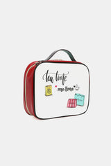 Nicole Lee USA Printed Handbag with Three Pouches - Trendsi - Flyclothing LLC