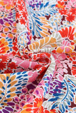 Floral Print Long Puff Sleeve Blouse - Trendsi - Flyclothing LLC
