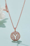 Moissanite U to Z Pendant Necklace - Trendsi - Flyclothing LLC