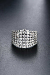 1.21 Carat Moissanite 925 Sterling Silver Ring - Trendsi - Flyclothing LLC