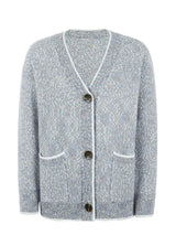 Button Down V-Neck Cardigan with Pockets - Trendsi - Flyclothing LLC