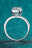 2 Carat Moissanite Square Halo Ring - Trendsi - Flyclothing LLC