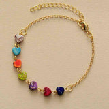 Heart Natural Stone Bracelet - Trendsi - Flyclothing LLC
