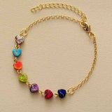 Heart Natural Stone Bracelet - Trendsi - Flyclothing LLC