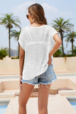 Round Neck Openwork Cover Up - Trendsi - Flyclothing LLC
