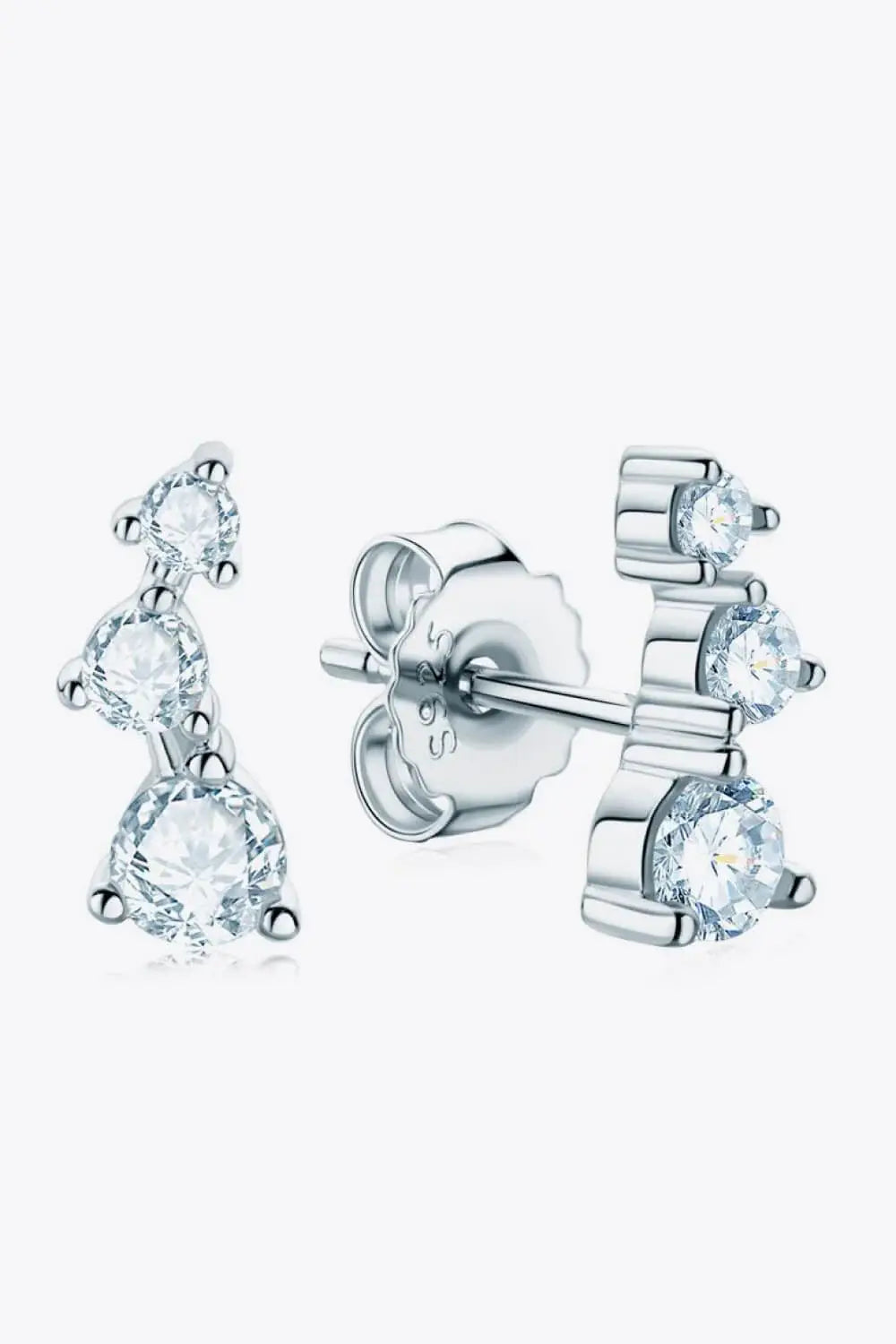 Your Way Moissanite Stud Earrings - Trendsi - Flyclothing LLC