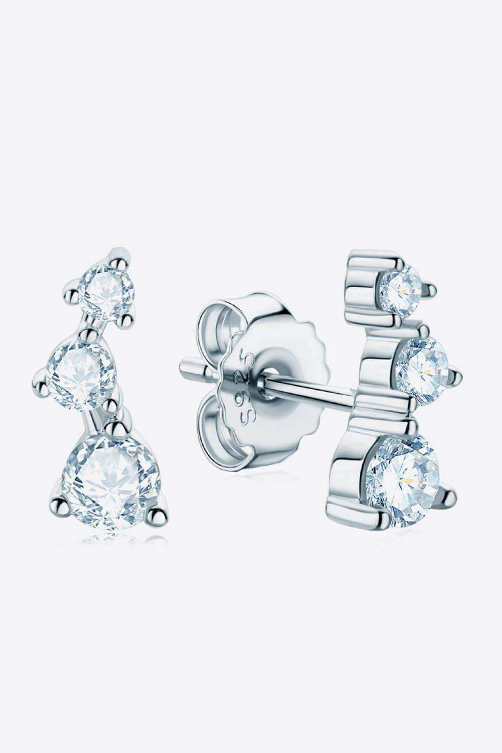 Your Way Moissanite Stud Earrings - Trendsi - Flyclothing LLC