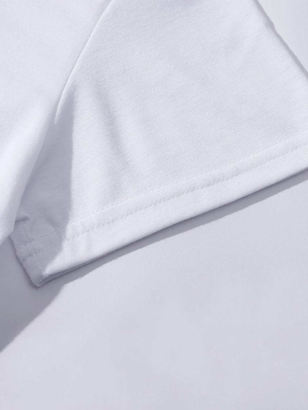 LUCKY Round Neck Short Sleeve T-Shirt - Trendsi - Flyclothing LLC