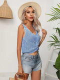 Twisted V-Neck Knit Tank - Trendsi - Flyclothing LLC