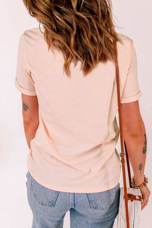Rabbit Graphic Easter Tee Shirt - Trendsi - Flyclothing LLC
