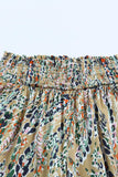 Printed Smocked Waist Wide Leg Pants - Trendsi
