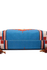 Geometric Canvas Tote Bag - Trendsi - Flyclothing LLC