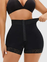 Full Size Lace Detail Hook-and-Eye Shaping Shorts - Trendsi - Flyclothing LLC