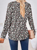Full Size Square Neck Long Sleeve Blouse - Trendsi - Flyclothing LLC