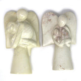 Angel Soapstone Sculpture Holding Dog - SMOLArt - Flyclothing LLC