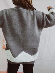 Christmas Tree Graphic Dropped Shoulder Sweater - Trendsi