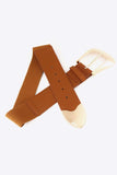 Elastic Wide PU Belt - Trendsi - Flyclothing LLC