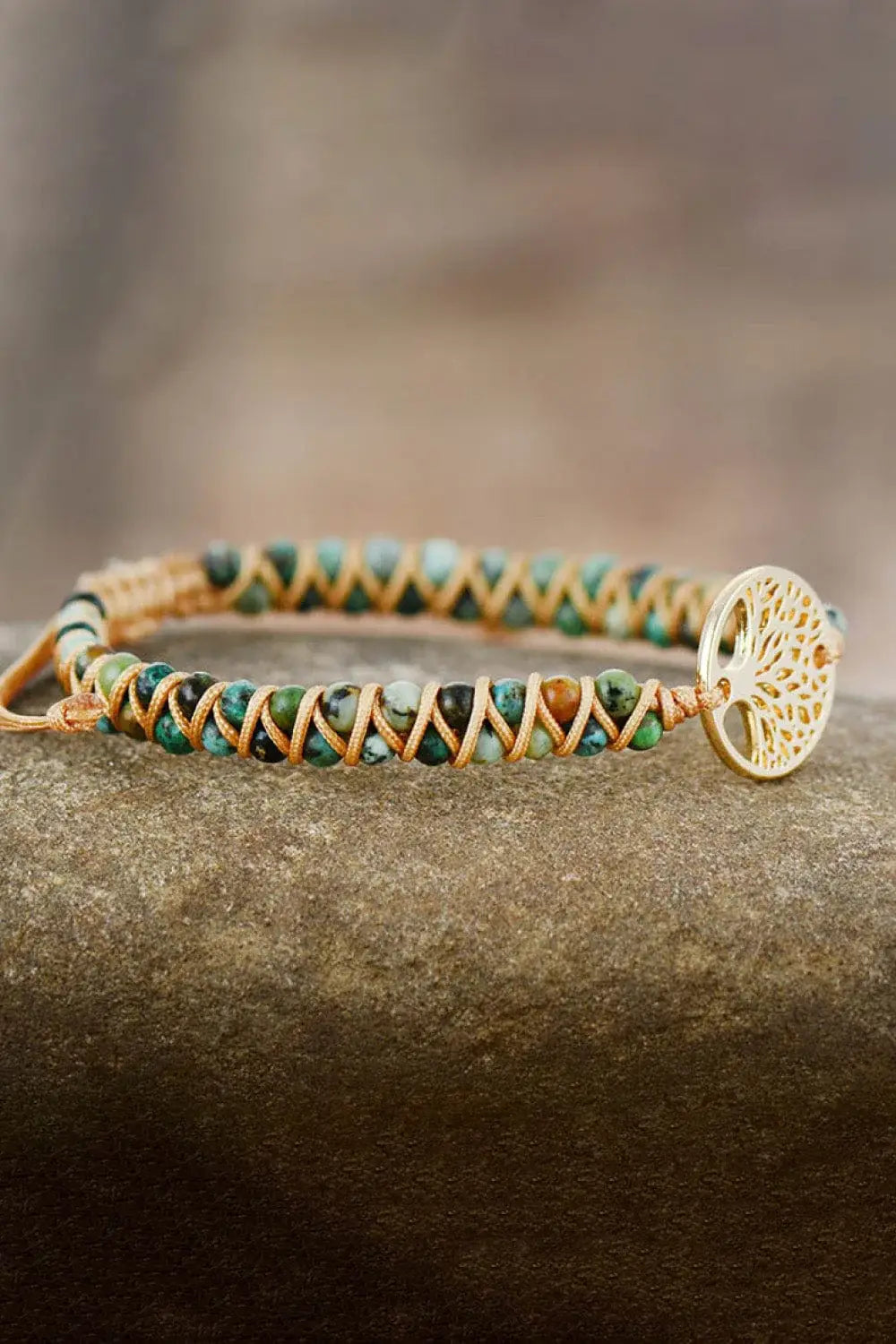 Handmade Tree Shape Beaded Copper Bracelet - Trendsi - Flyclothing LLC