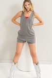 HYFVE V-Neck Wide Strap Romper - Trendsi