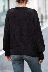 Button-Up Dropped Shoulder Cardigan - Trendsi - Flyclothing LLC