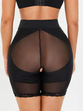 Full Size High-Waisted Lace Trim Shaping Shorts - Trendsi